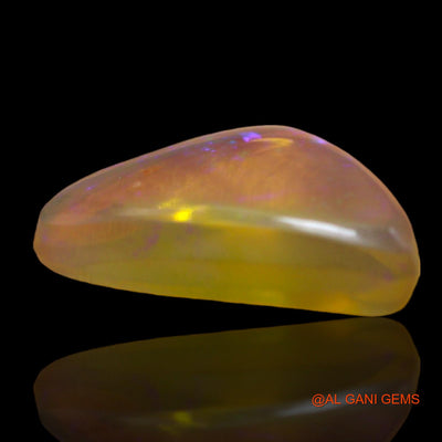 3.00 Cts Natural Australian Fire Opal Loose Gemstone Trillion Cabochon 11x9x4 mm AD-719