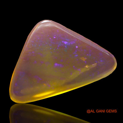 3.00 Cts Natural Australian Fire Opal Loose Gemstone Trillion Cabochon 11x9x4 mm AD-719