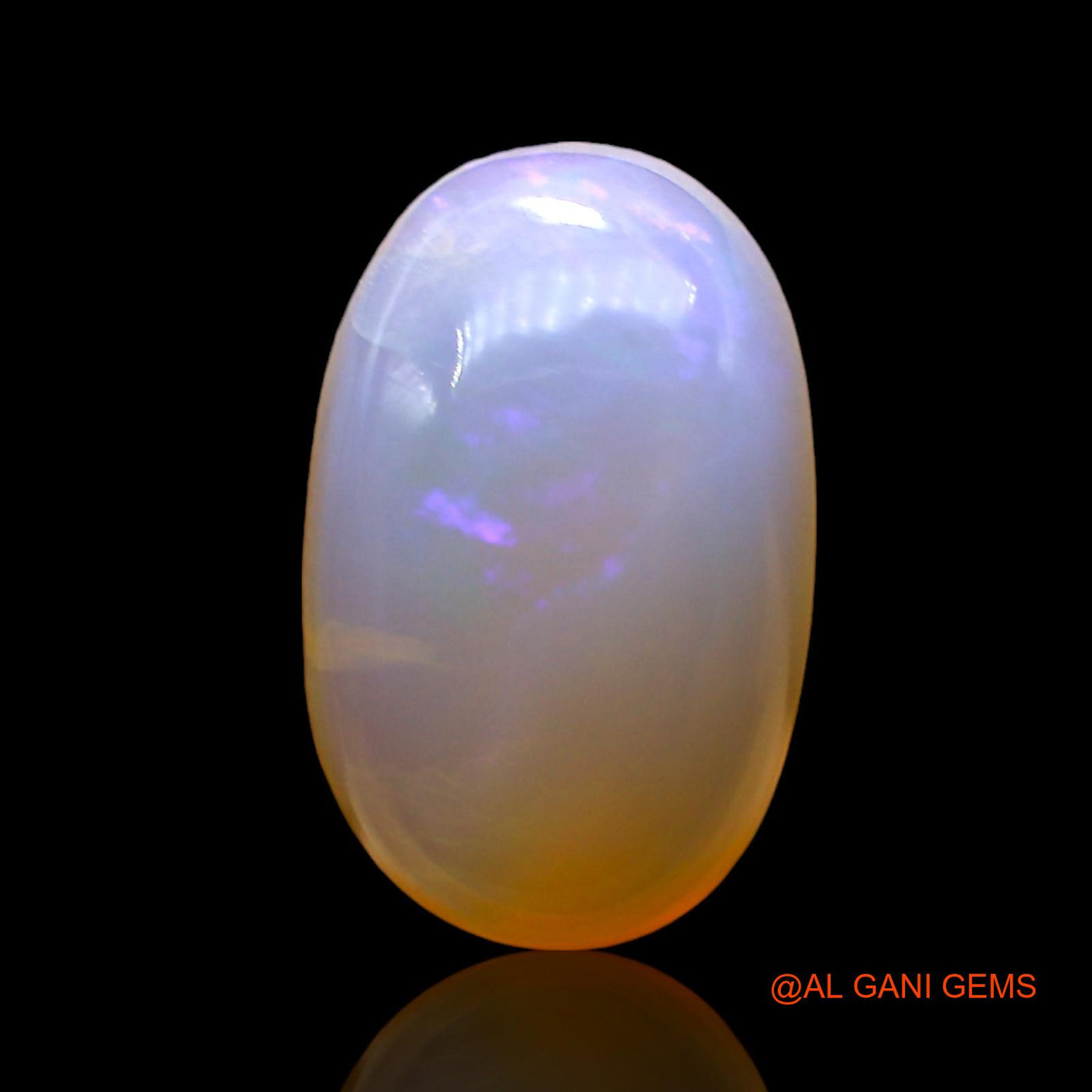 5.00 Cts Natural Australian Fire Opal Oval Cabochon Loose Gemstone For Jewelry 14x9x5 mm AD-720