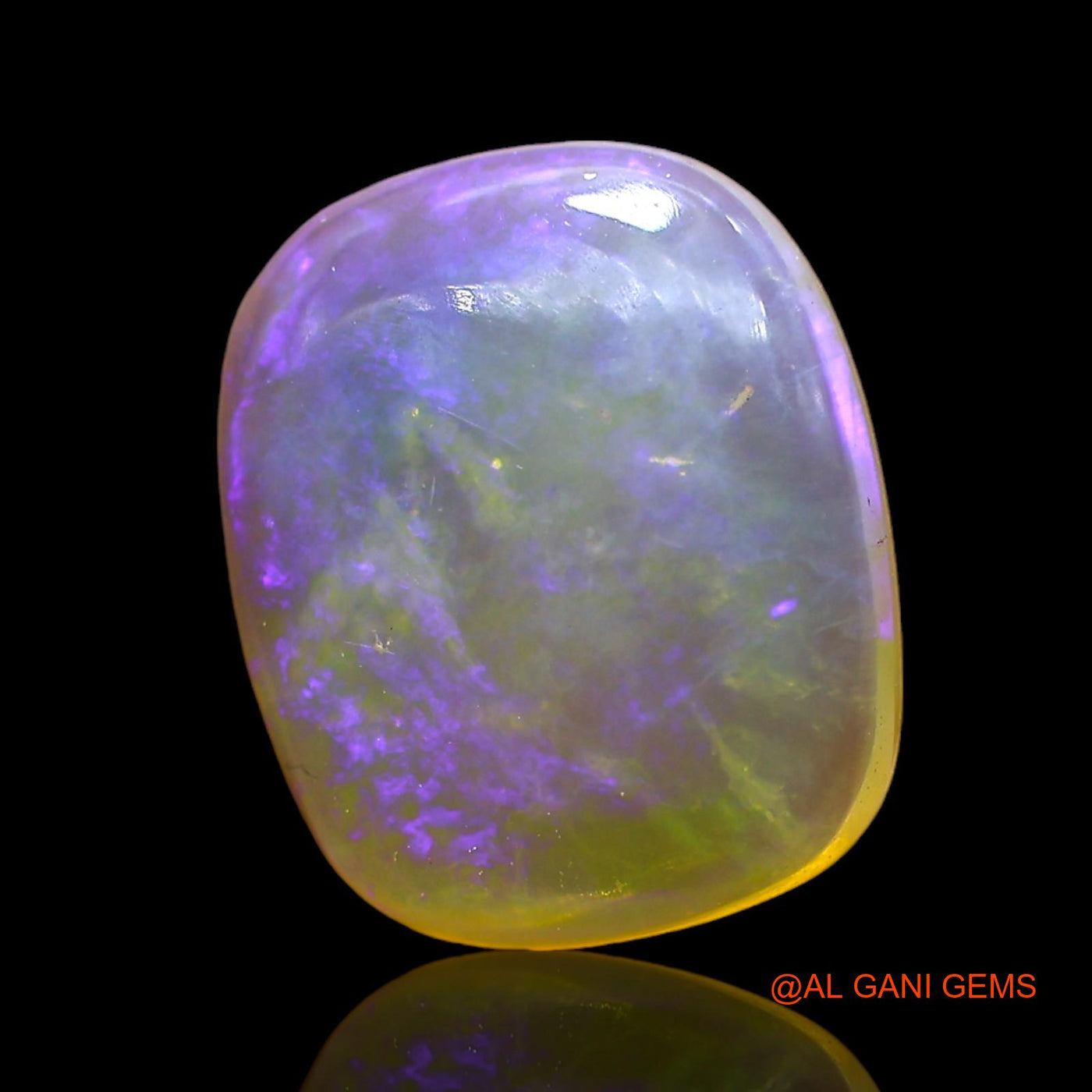 3.00 Cts Unheated Australian Fire Opal Loose Gemstone Oval Cabochon Natural 12x10x3 mm AD-721
