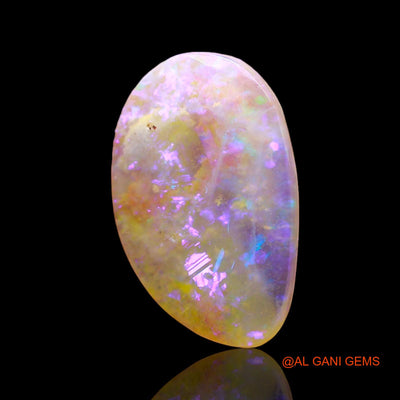 1.00 Cts Natural Australian Fire Opal Loose Gemstone Fancy Cabochon 15x9x2 mm AD-726