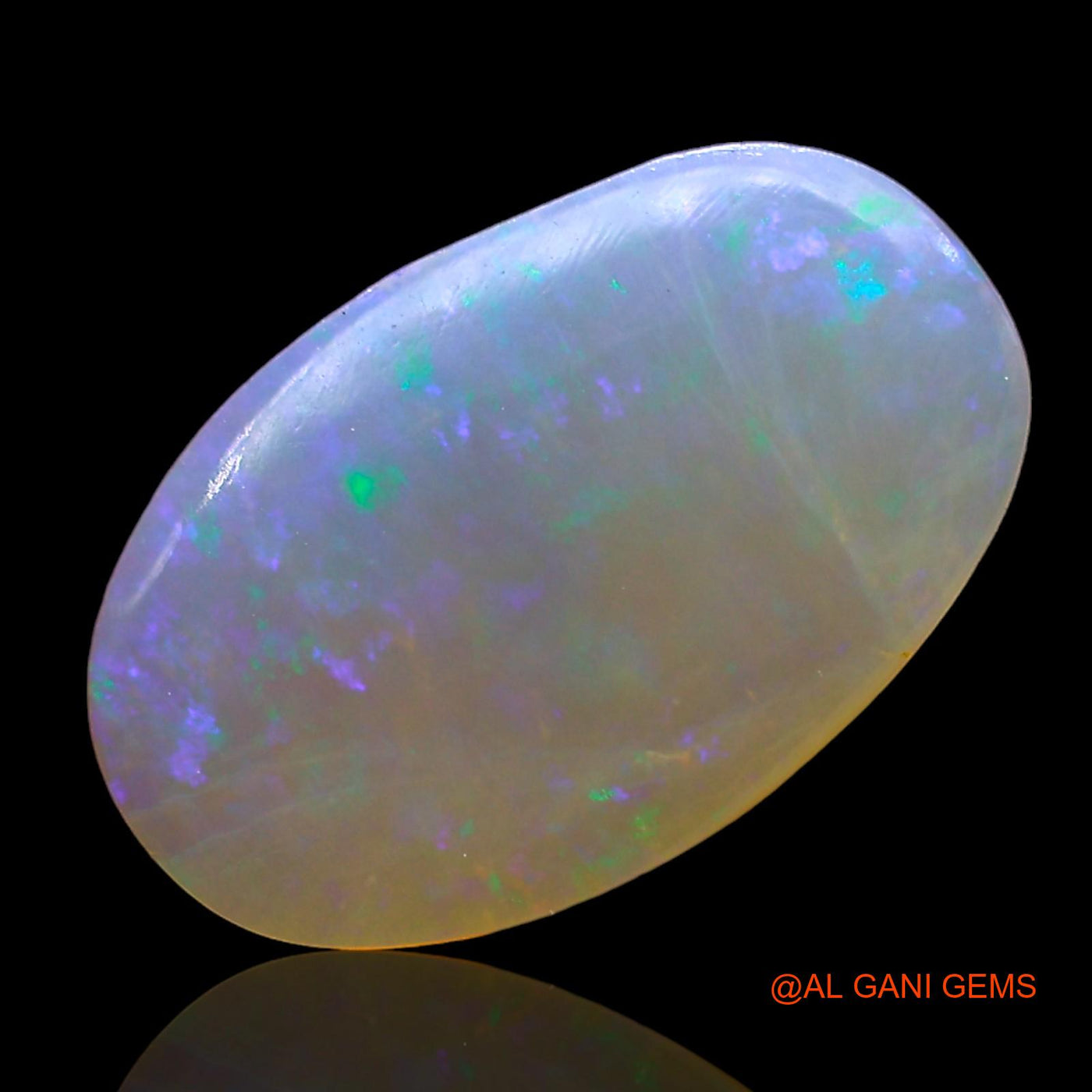 Natural Untreated Fire Opal Loose Gemstone Oval Cabochon From Australia 2.00 Cts 14x8x3 mm AD-727