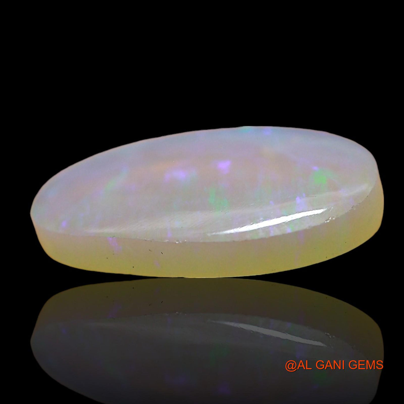 Natural Untreated Fire Opal Loose Gemstone Oval Cabochon From Australia 2.00 Cts 14x8x3 mm AD-727