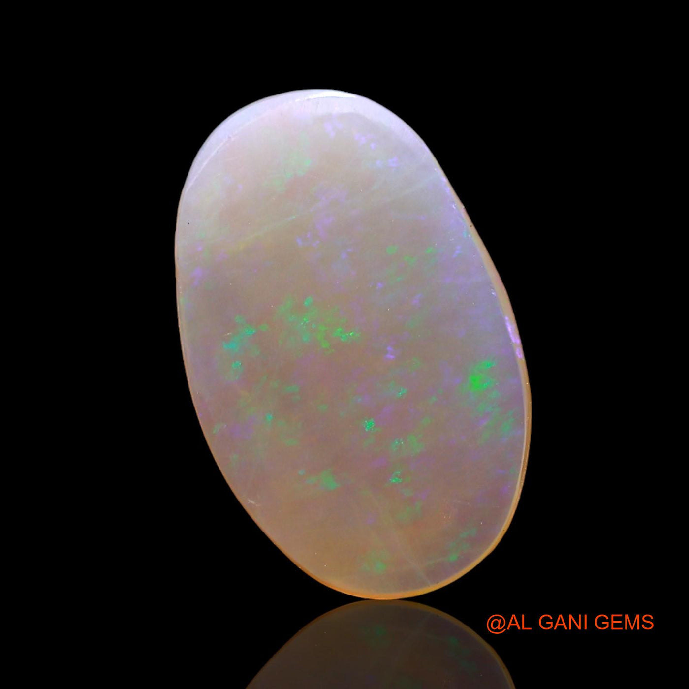 Natural Untreated Fire Opal Loose Gemstone Oval Cabochon From Australia 2.00 Cts 14x8x3 mm AD-727