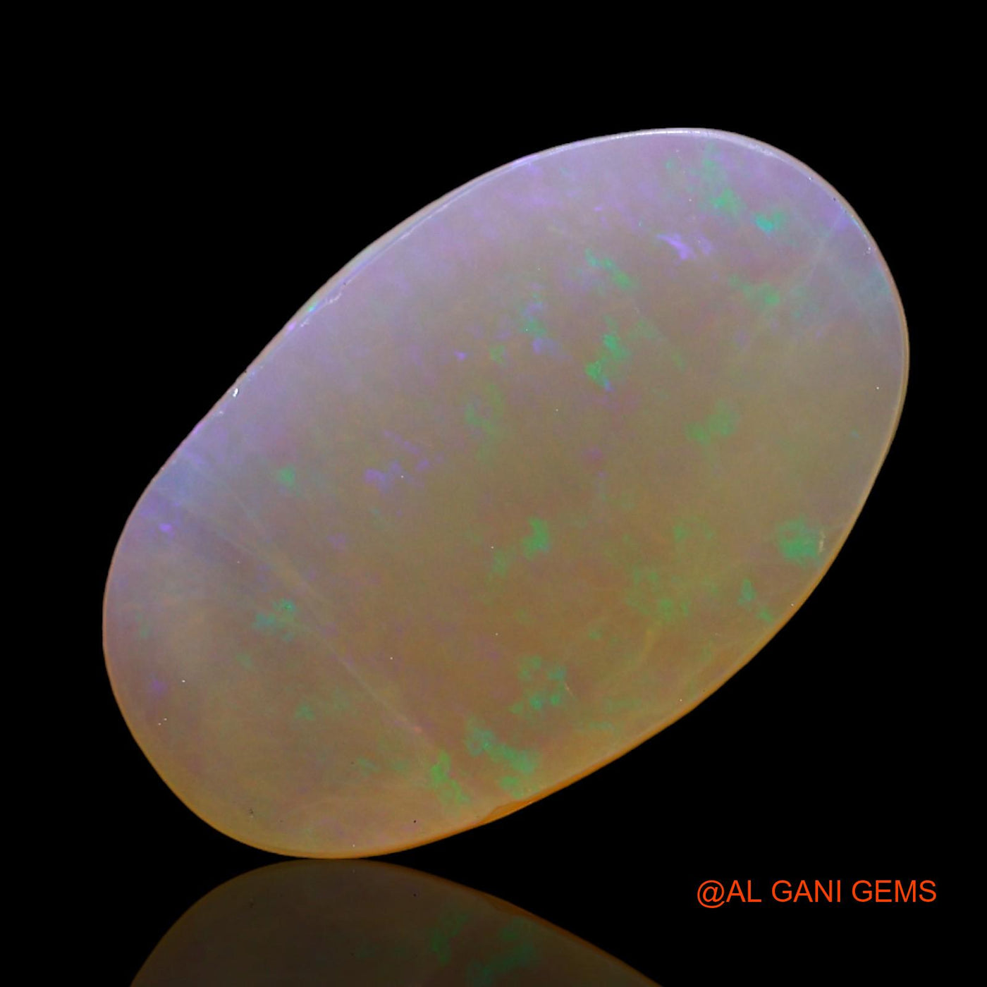 Natural Untreated Fire Opal Loose Gemstone Oval Cabochon From Australia 2.00 Cts 14x8x3 mm AD-727