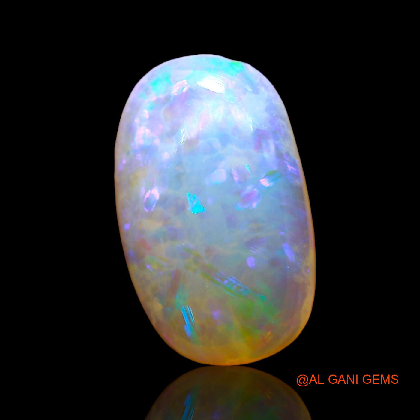 3.00 Cts Natural Australian Fire Opal Oval Cabochon Loose Gemstone For Jewelry 13x8x4 mm AD-728