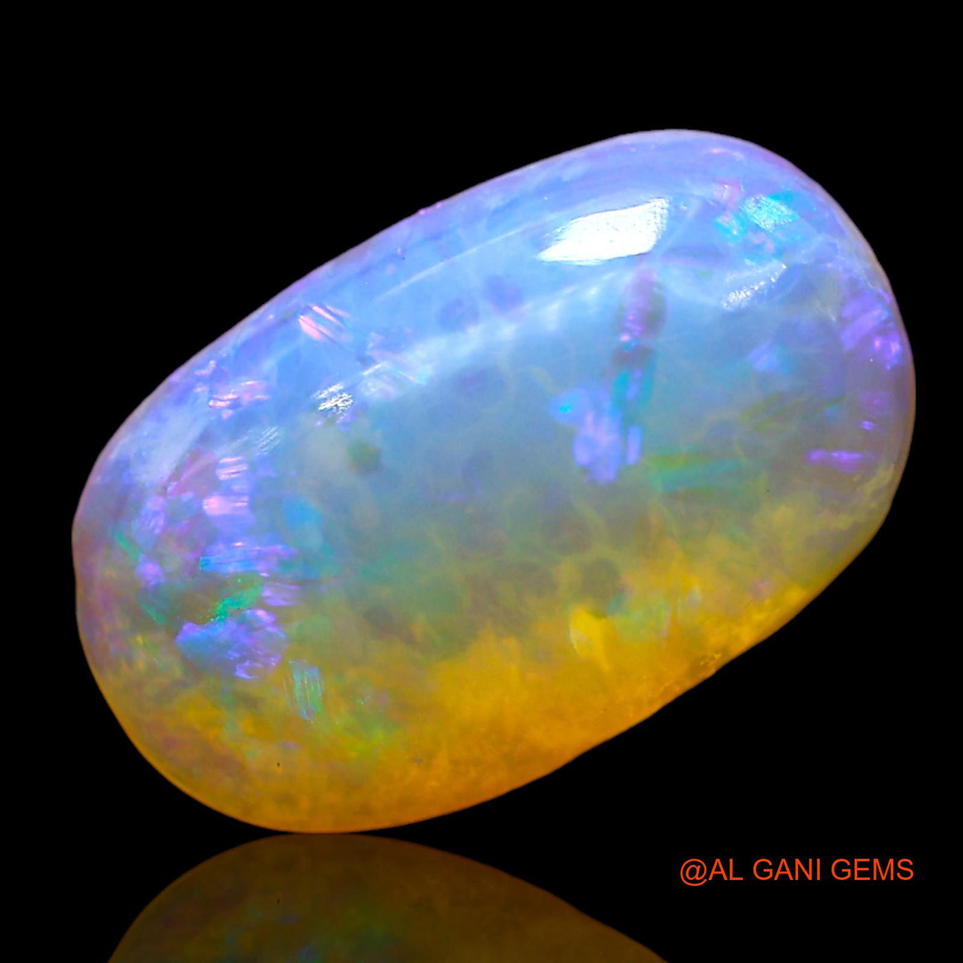 3.00 Cts Natural Australian Fire Opal Oval Cabochon Loose Gemstone For Jewelry 13x8x4 mm AD-728
