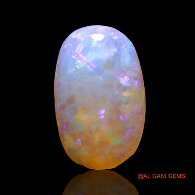 3.00 Cts Natural Australian Fire Opal Oval Cabochon Loose Gemstone For Jewelry 13x8x4 mm AD-728