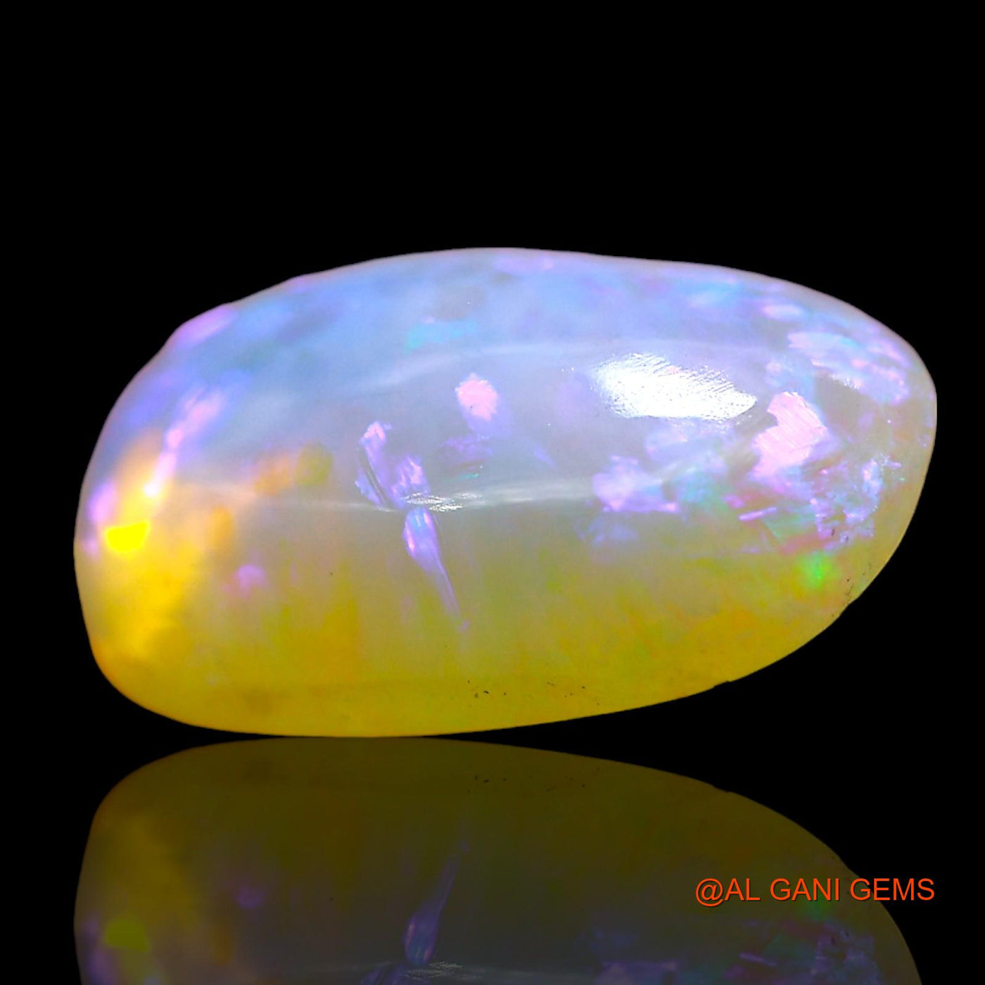 3.00 Cts Natural Australian Fire Opal Oval Cabochon Loose Gemstone For Jewelry 13x8x4 mm AD-728