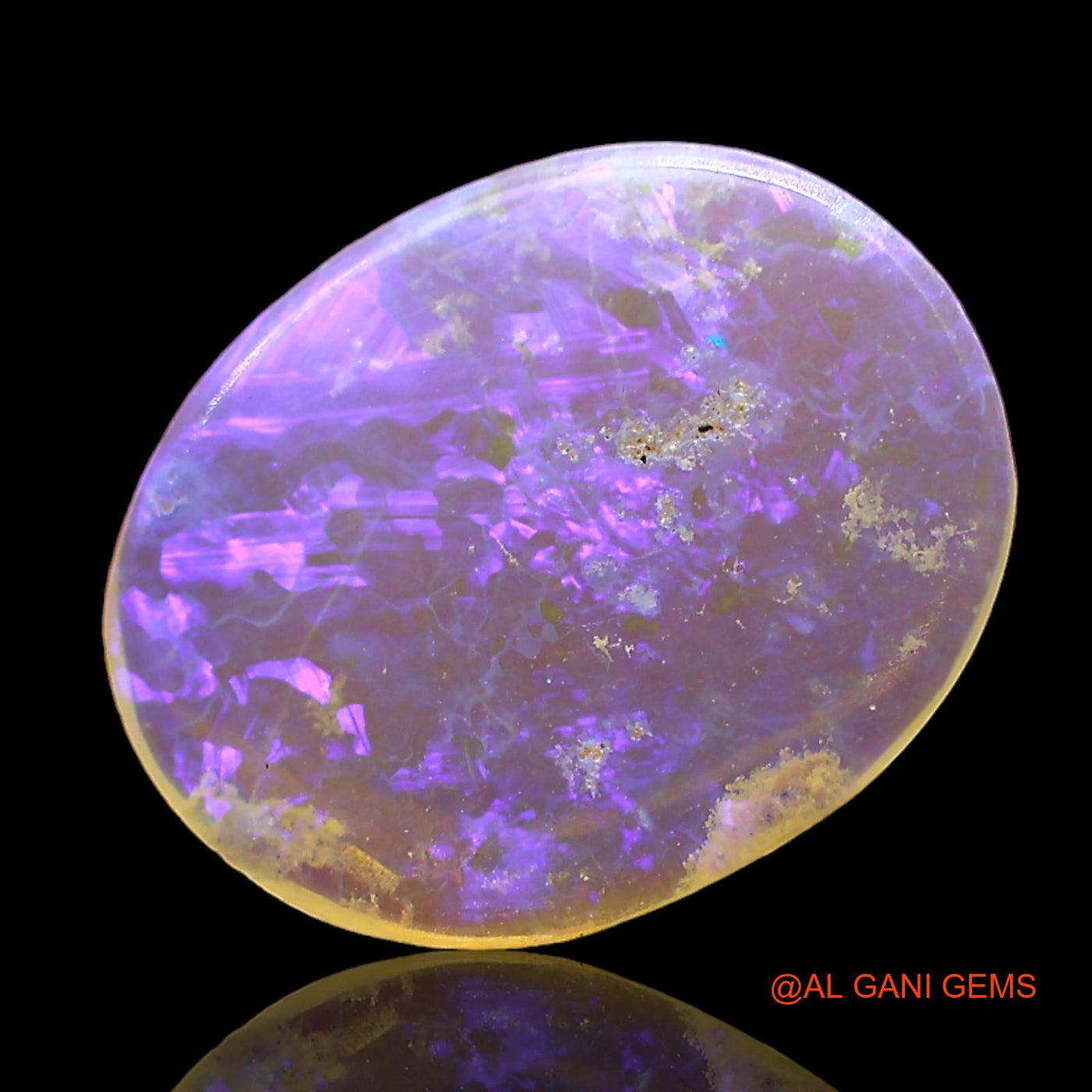 Natural Fire Opal Gemstone 1.00 Cts Loose Oval Cabochon From Australia 13x11x1 mm AD-729