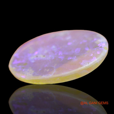 Natural Fire Opal Gemstone 1.00 Cts Loose Oval Cabochon From Australia 13x11x1 mm AD-729