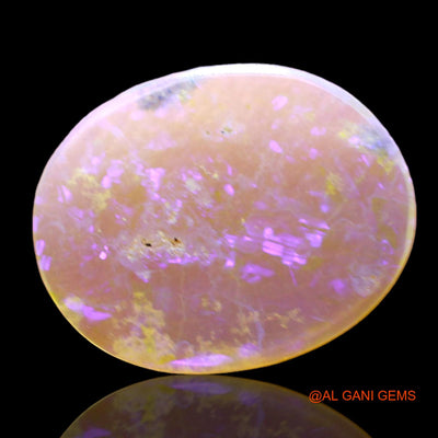 Natural Fire Opal Gemstone 1.00 Cts Loose Oval Cabochon From Australia 13x11x1 mm AD-729