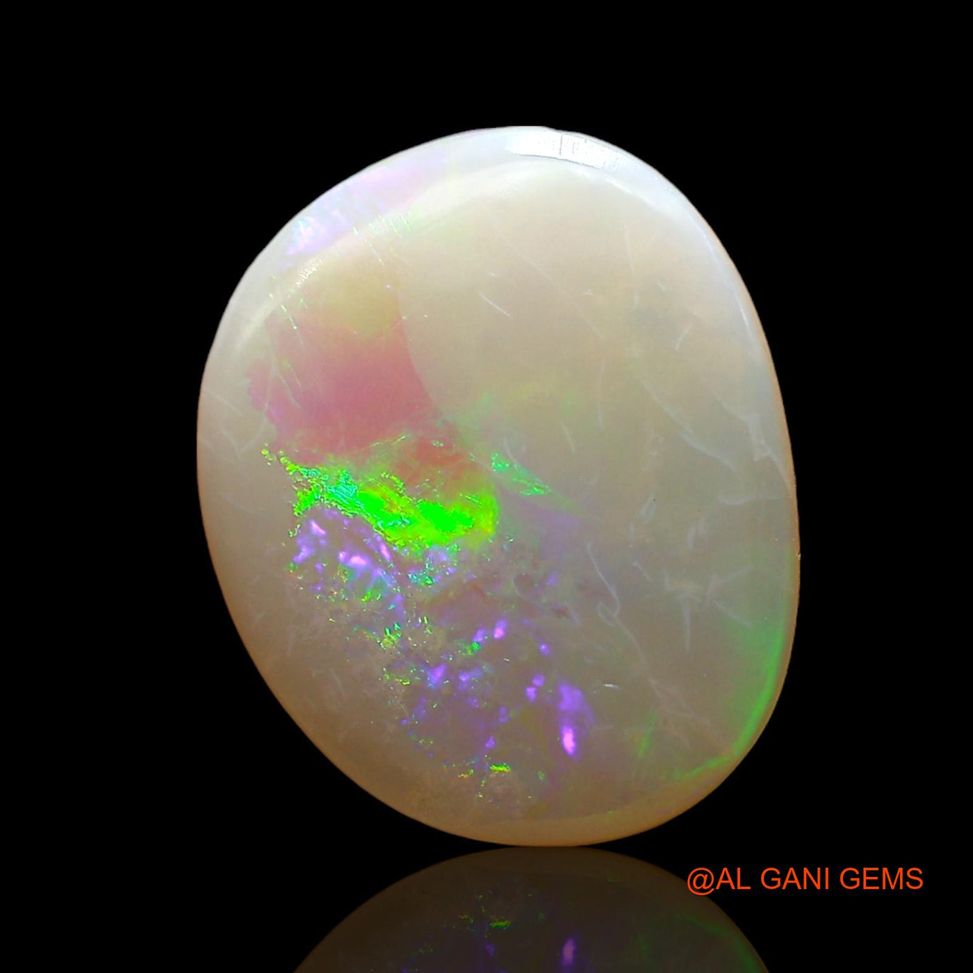 Natural Untreated Fire Opal Loose Gemstone Oval Cabochon From Australia 2.00 Cts 13x9x2 mm AD-732