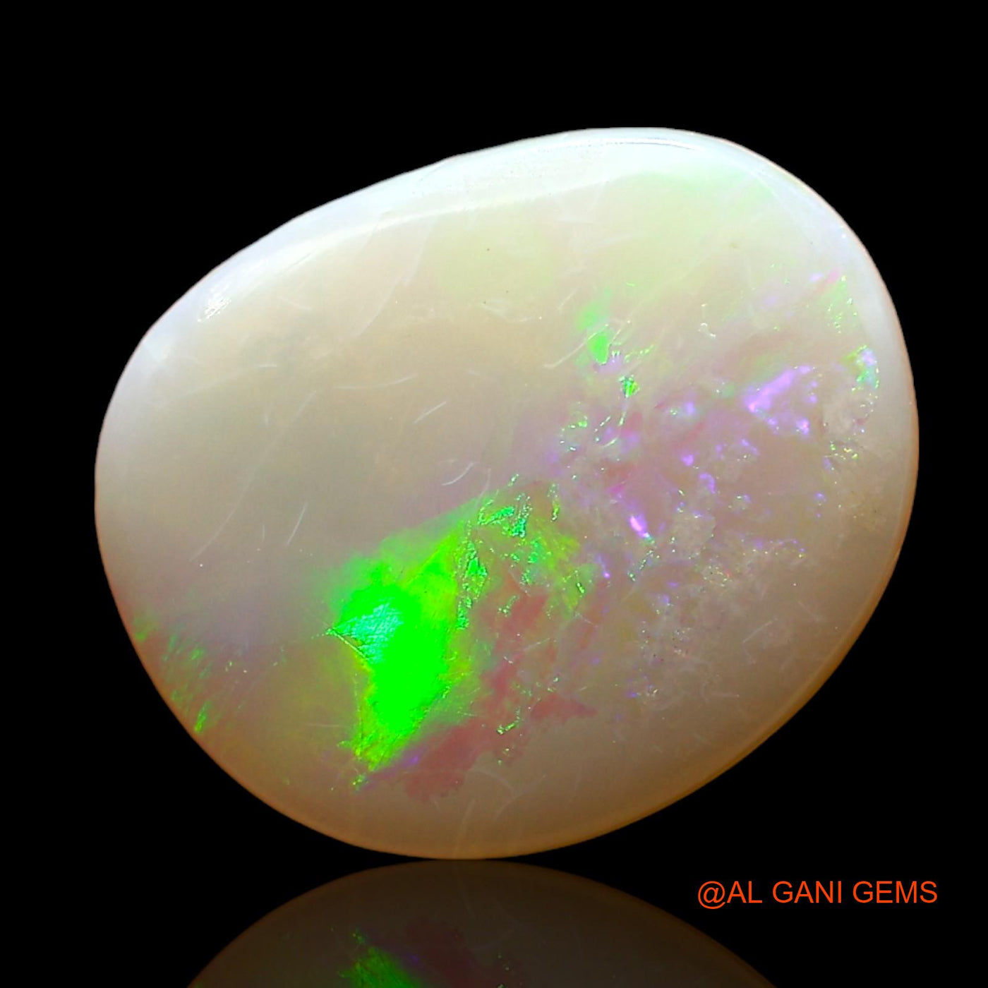 Natural Untreated Fire Opal Loose Gemstone Oval Cabochon From Australia 2.00 Cts 13x9x2 mm AD-732
