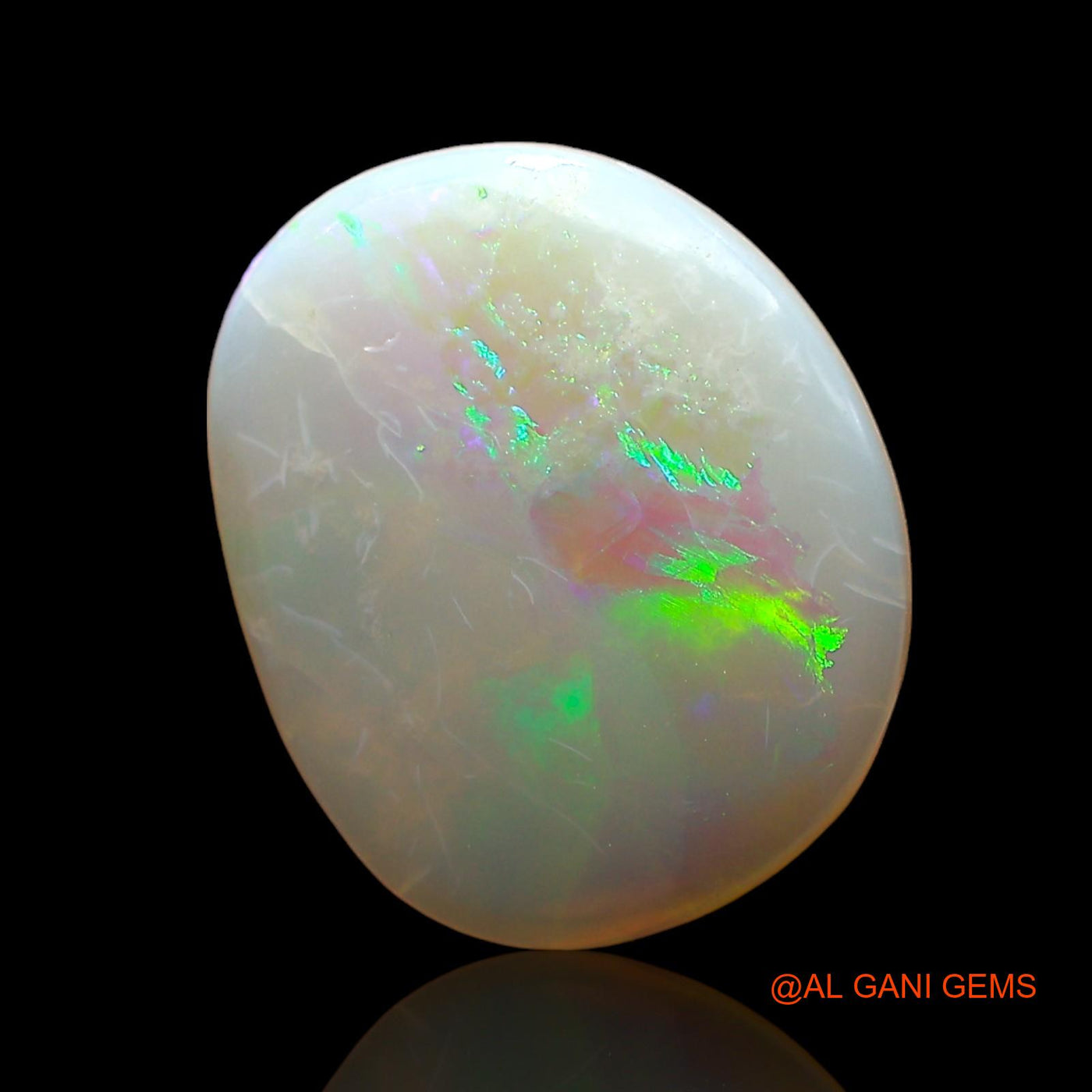 Natural Untreated Fire Opal Loose Gemstone Oval Cabochon From Australia 2.00 Cts 13x9x2 mm AD-732