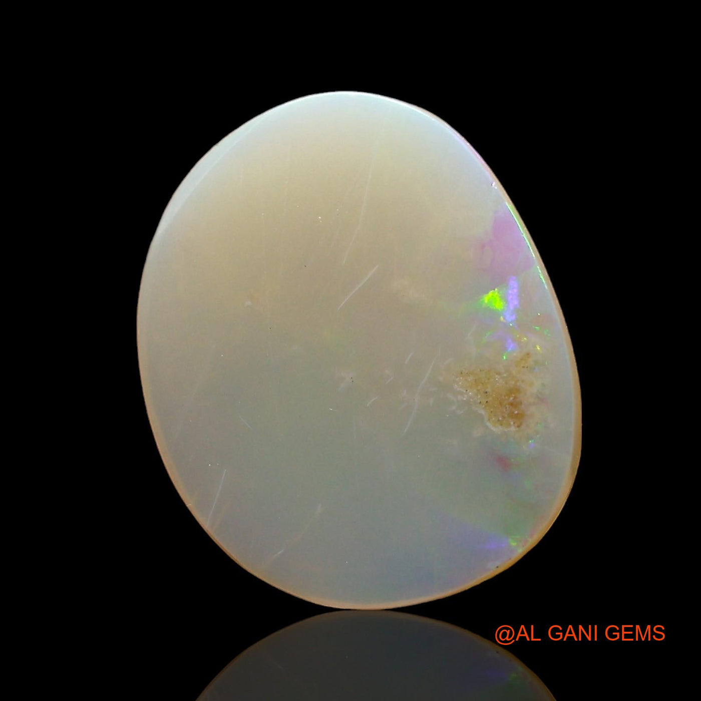 Natural Untreated Fire Opal Loose Gemstone Oval Cabochon From Australia 2.00 Cts 13x9x2 mm AD-732