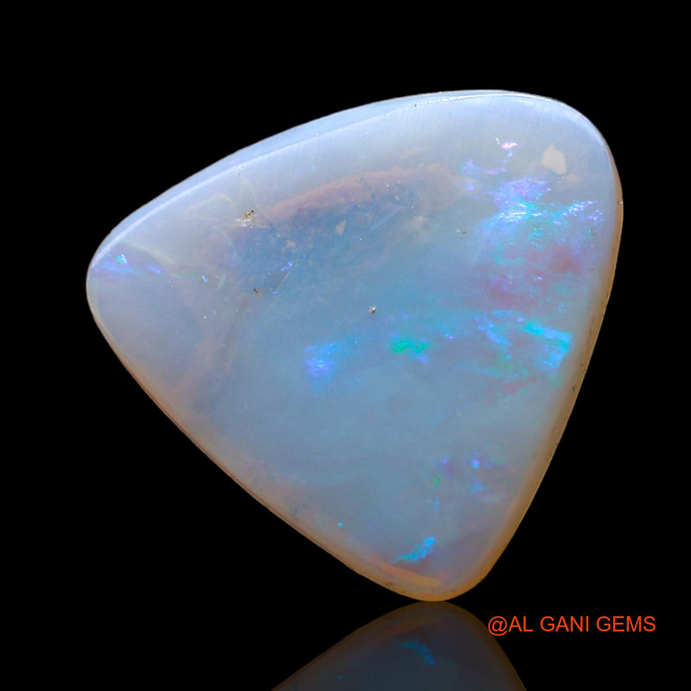 2.00 Cts Natural Australian Fire Opal Loose Gemstone Trillion Cabochon 12x12x2 mm AD-734