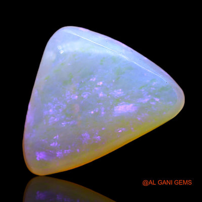 Natural Untreated Fire Opal Loose Gemstone Trillion Cabochon From Australia 3.00 Cts 11x10x4 mm AD-735
