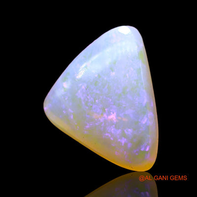 Natural Untreated Fire Opal Loose Gemstone Trillion Cabochon From Australia 3.00 Cts 11x10x4 mm AD-735