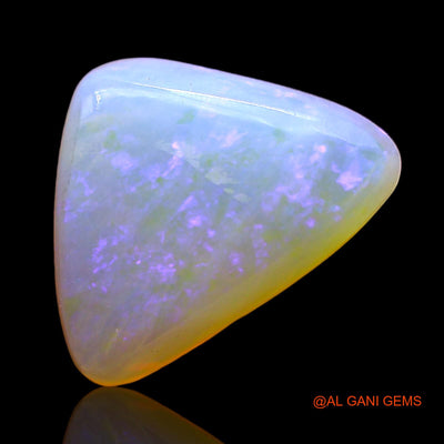 Natural Untreated Fire Opal Loose Gemstone Trillion Cabochon From Australia 3.00 Cts 11x10x4 mm AD-735