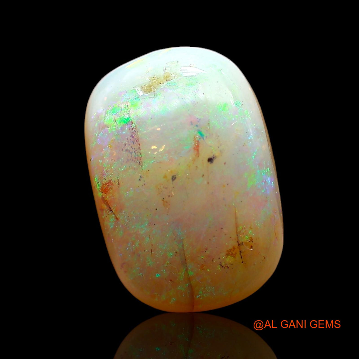 5.00 Cts Natural Australian Fire Opal Loose Gemstone Oval Cabochon 13x9x6 mm AD-737