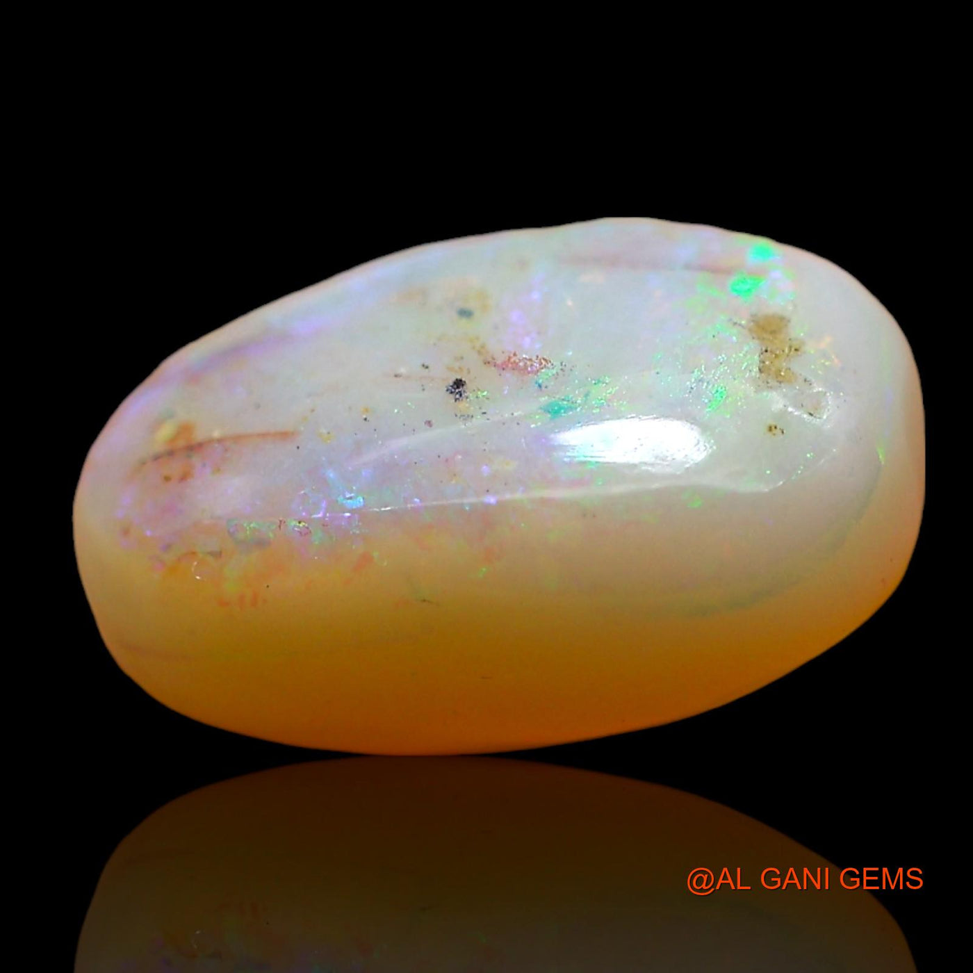 5.00 Cts Natural Australian Fire Opal Loose Gemstone Oval Cabochon 13x9x6 mm AD-737