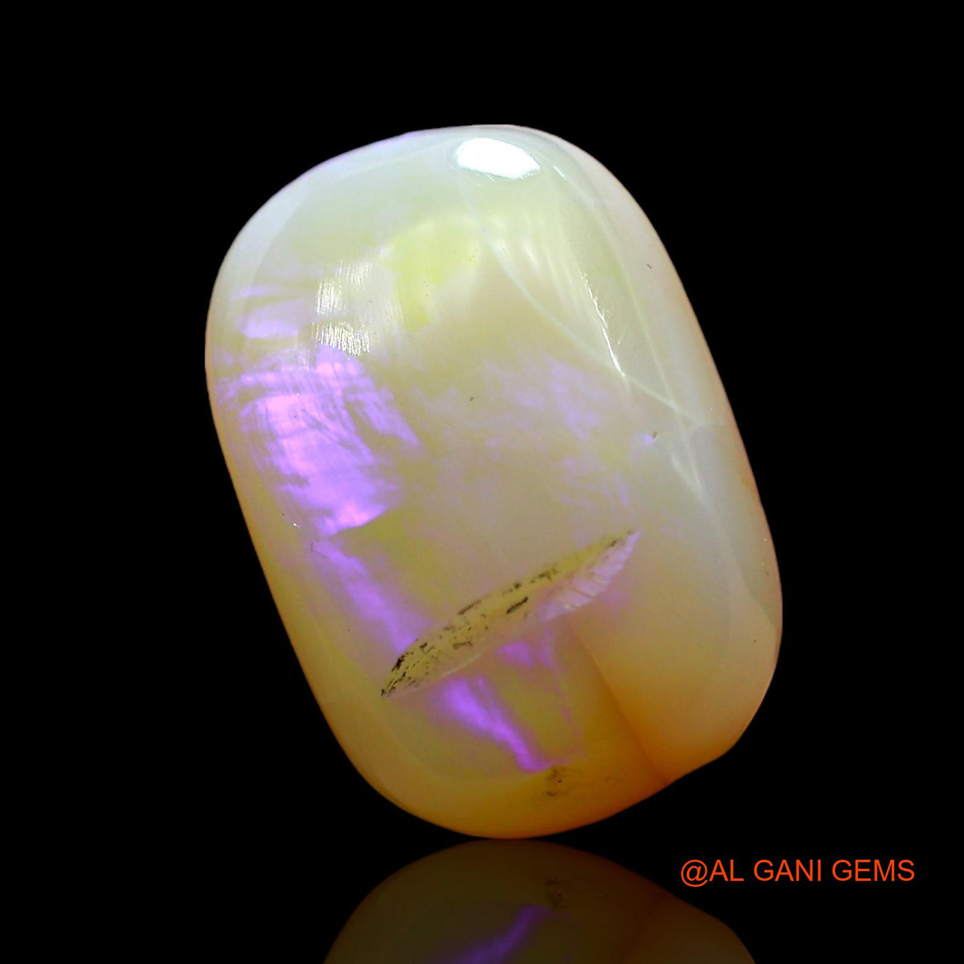 5.00 Cts Natural Australian Fire Opal Loose Gemstone Oval Cabochon 13x9x6 mm AD-737