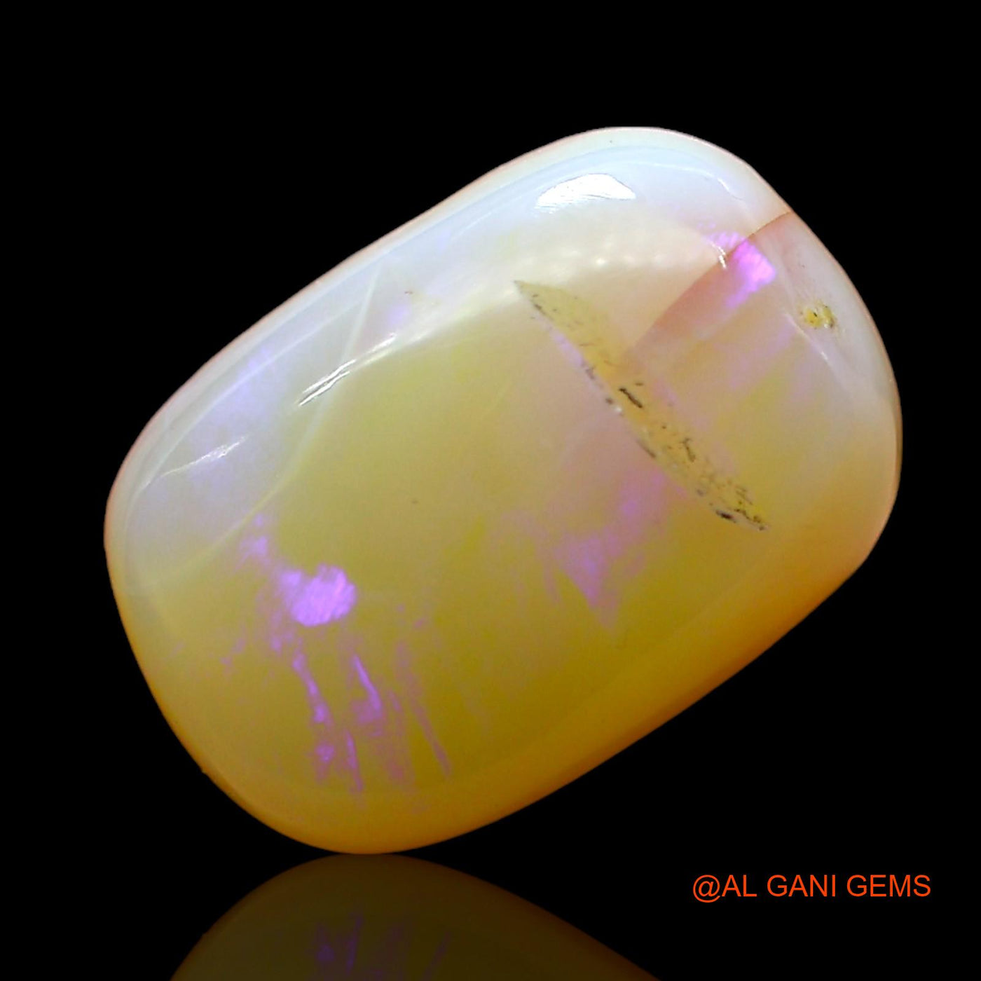 5.00 Cts Natural Australian Fire Opal Loose Gemstone Oval Cabochon 13x9x6 mm AD-737