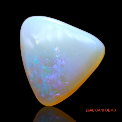 Natural Untreated Fire Opal Loose Gemstone Trillion Cabochon From Australia 3.00 Cts 11x11x4 mm AD-738