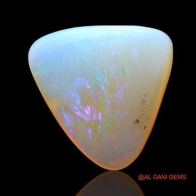 Natural Untreated Fire Opal Loose Gemstone Trillion Cabochon From Australia 3.00 Cts 11x11x4 mm AD-738