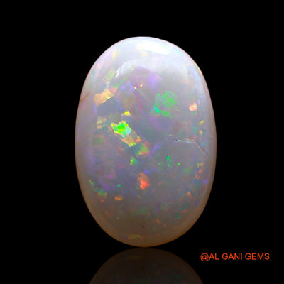 2.00 Cts Unheated Australian Fire Opal Loose Gemstone Oval Cabochon Natural 14x9x2 mm AD-73