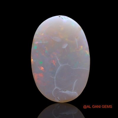 2.00 Cts Unheated Australian Fire Opal Loose Gemstone Oval Cabochon Natural 14x9x2 mm AD-73