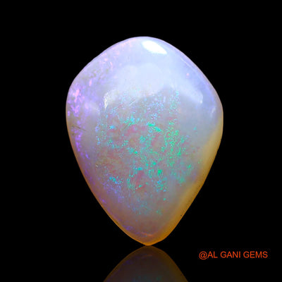 Natural Fire Opal Gemstone 2.00 Cts Loose Fancy Cabochon From Australia 14x10x3 mm AD-740
