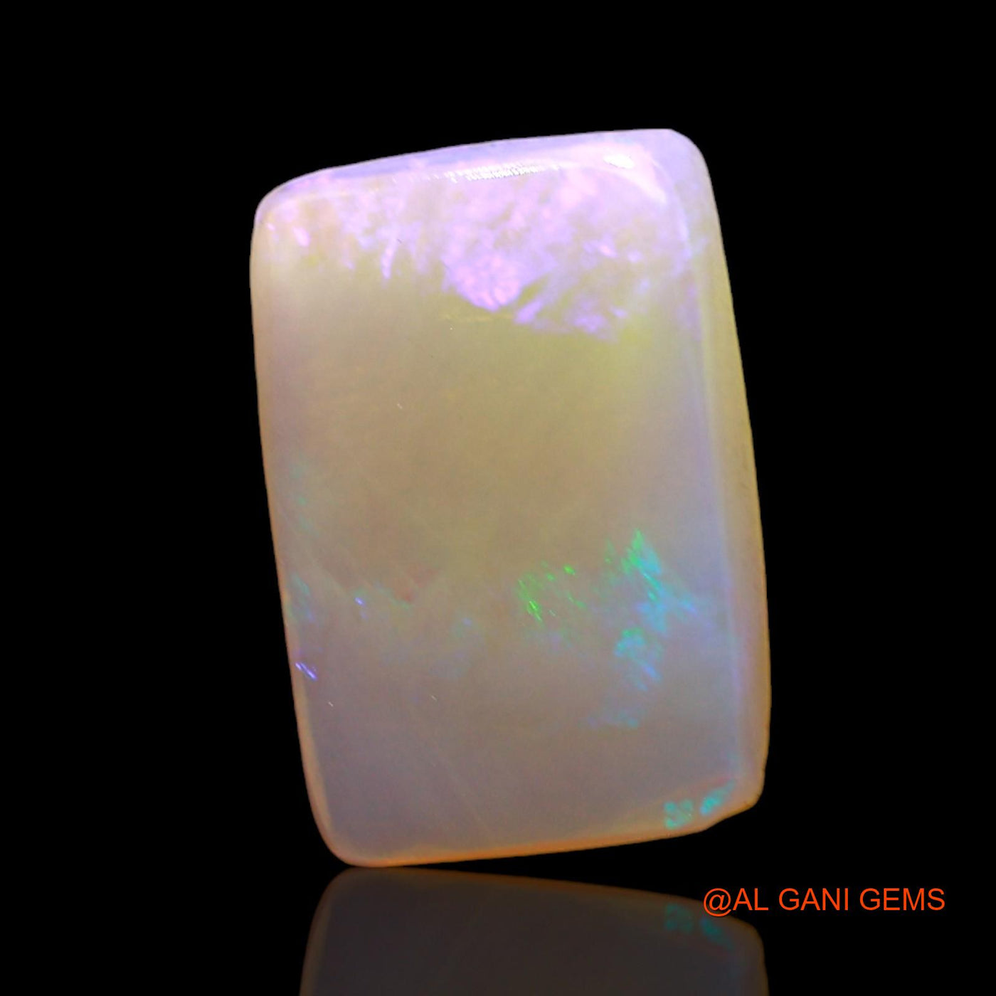 2.00 Cts Natural Australian Fire Opal Loose Gemstone Square Cabochon 13x9x3 mm AD-741