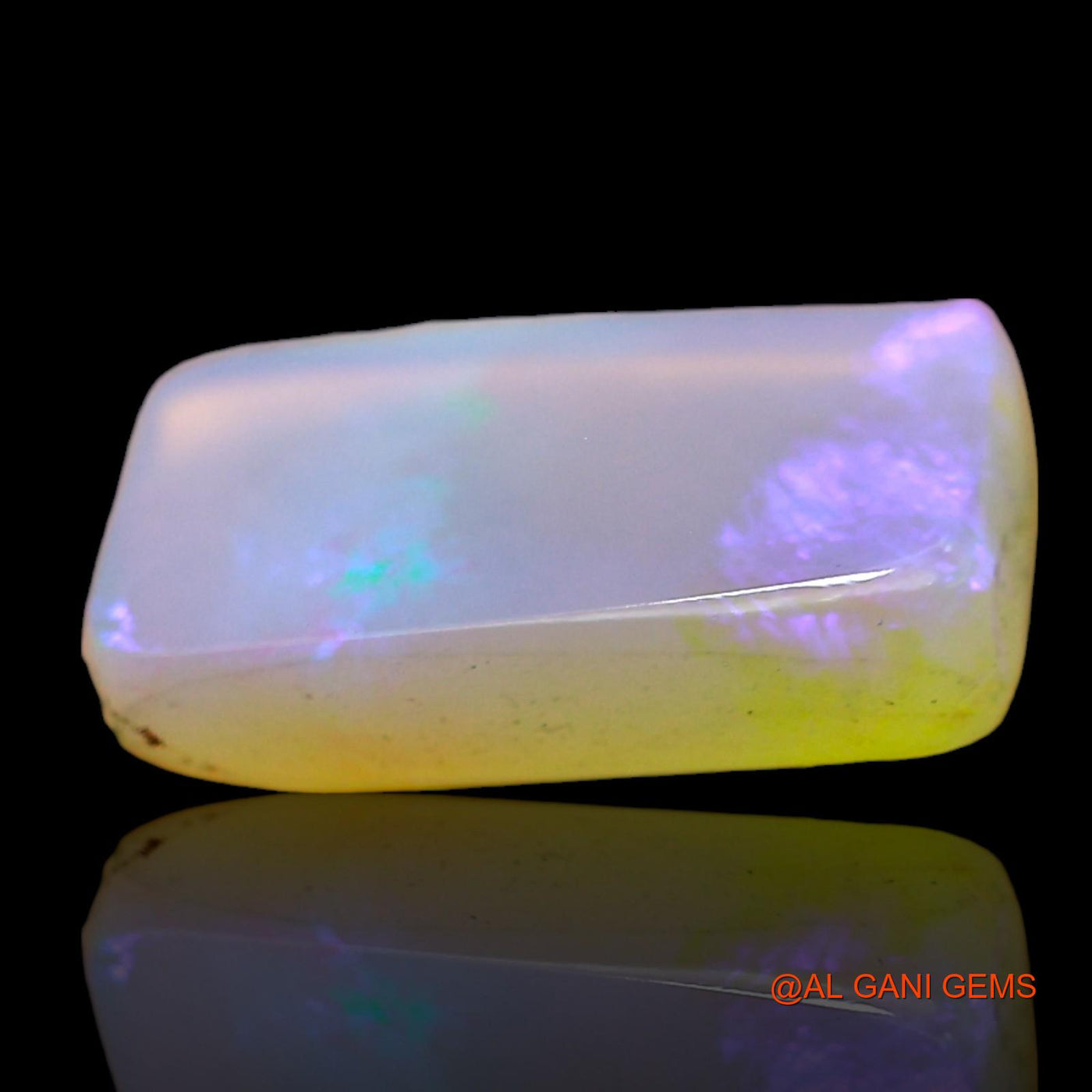 2.00 Cts Natural Australian Fire Opal Loose Gemstone Square Cabochon 13x9x3 mm AD-741