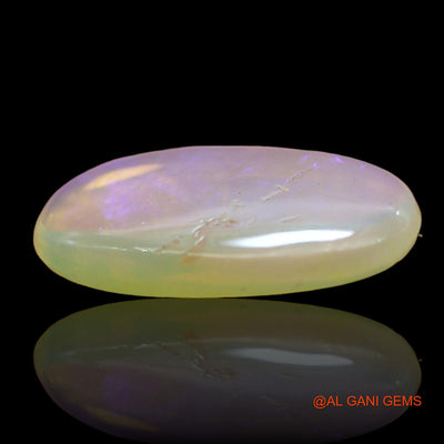 Natural Fire Opal Gemstone 2.00 Cts Loose Oval Cabochon From Australia 15x8x2 mm AD-743