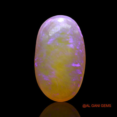 Natural Untreated Fire Opal Loose Gemstone Oval Cabochon From Australia 3.00 Cts 17x8x4 mm AD-744