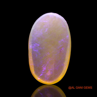 Natural Untreated Fire Opal Loose Gemstone Oval Cabochon From Australia 3.00 Cts 17x8x4 mm AD-744
