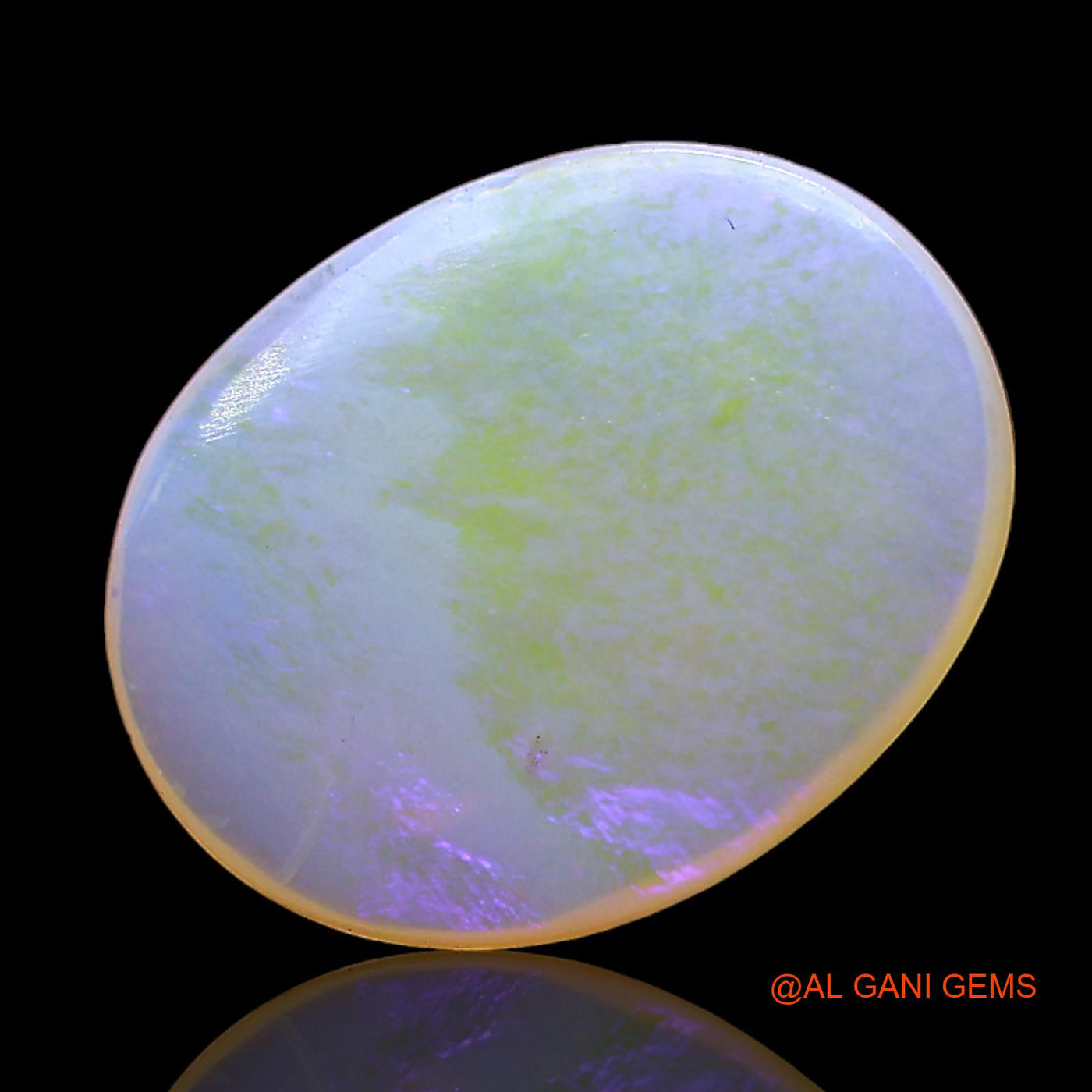 2.00 Cts Unheated Australian Fire Opal Loose Gemstone Oval Cabochon Natural 13x11x3 mm AD-745