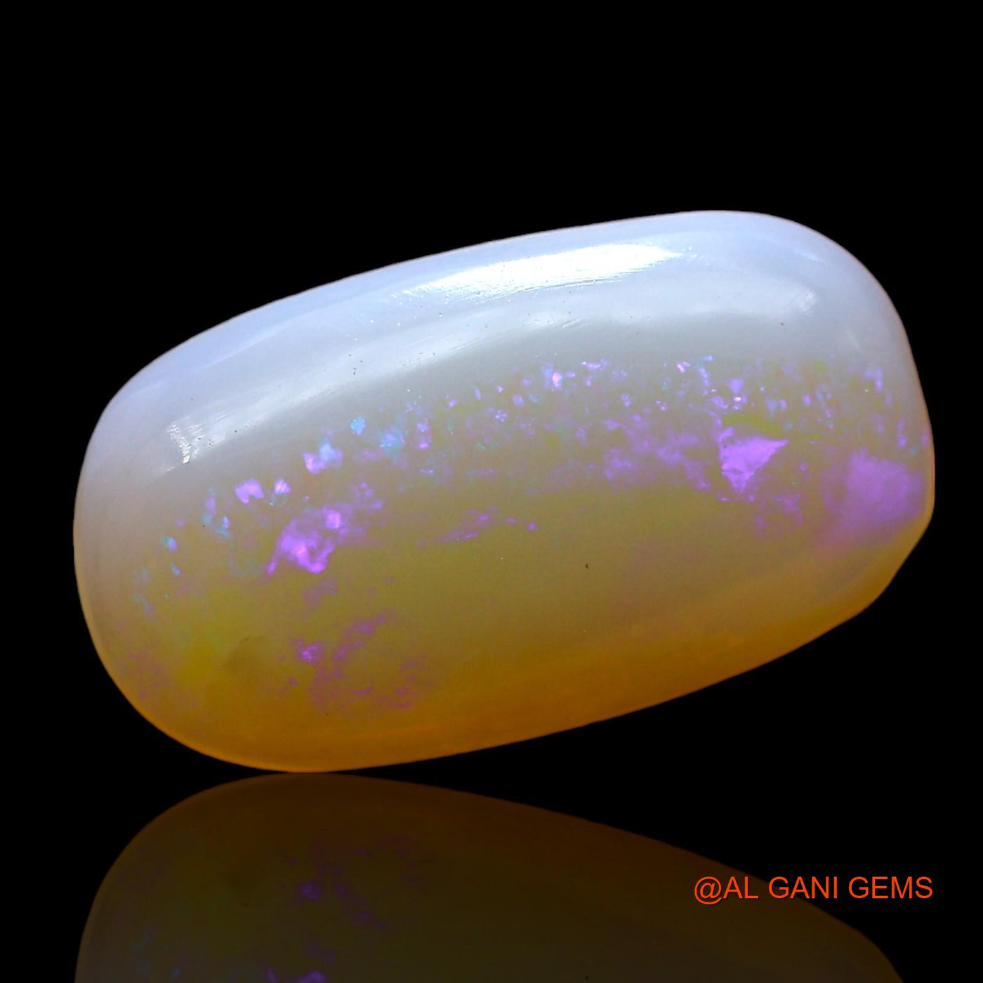 3.00 Cts Natural Australian Fire Opal Loose Gemstone Oval Cabochon 14x8x3 mm AD-746