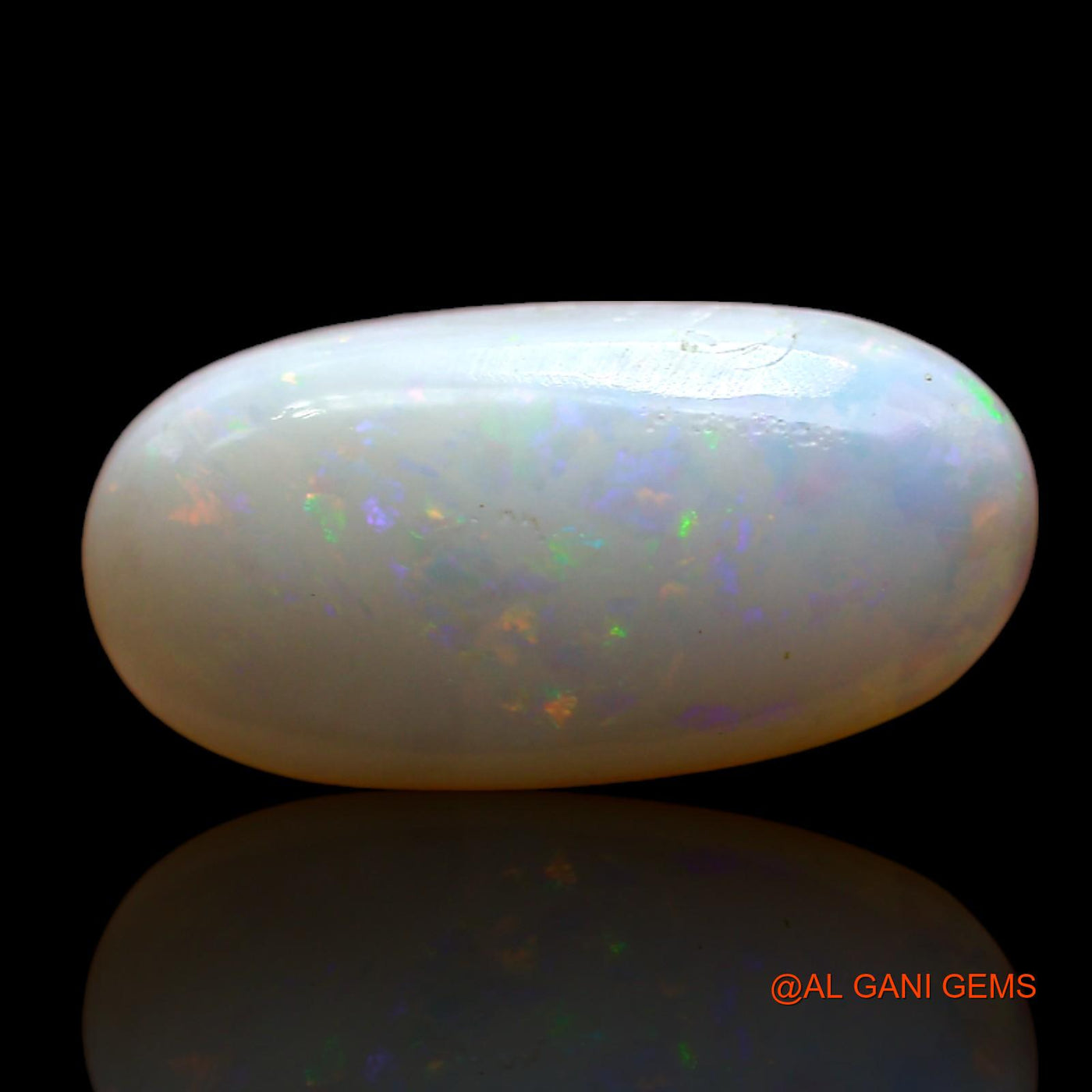 3.00 Cts Natural Australian Fire Opal Loose Gemstone Oval Cabochon 15x8x4 mm AD-74