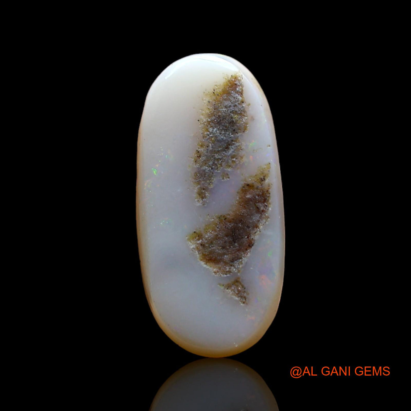 3.00 Cts Natural Australian Fire Opal Loose Gemstone Oval Cabochon 15x8x4 mm AD-74