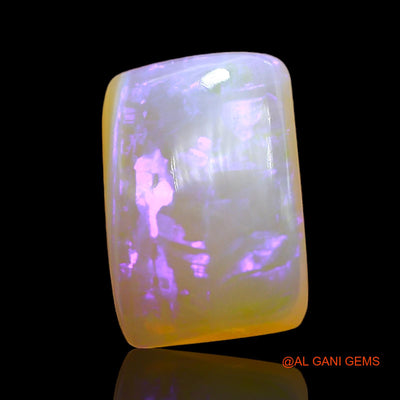 3.00 Cts Natural Australian Fire Opal Square Cabochon Loose Gemstone For Jewelry 12x8x4 mm AD-750