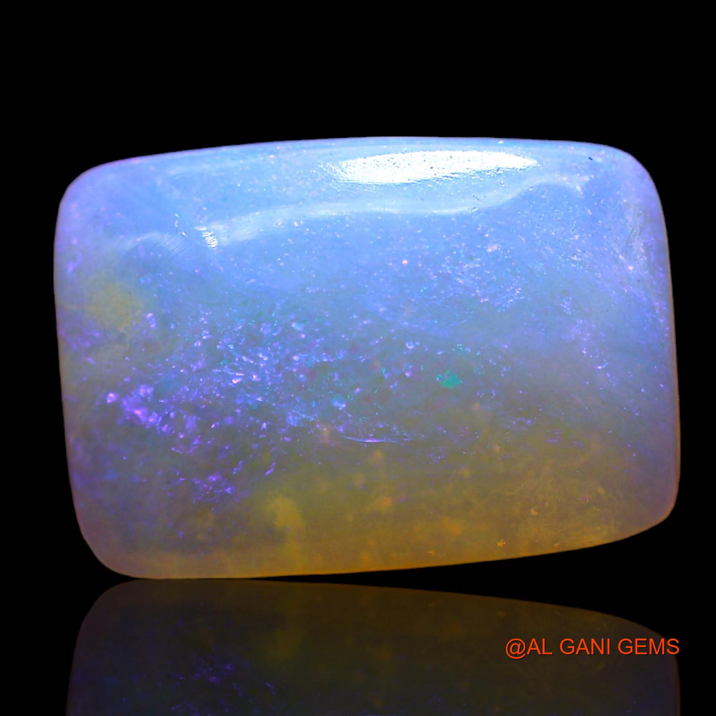 3.00 Cts Natural Australian Fire Opal Loose Gemstone Square Cabochon 12x8x3 mm AD-753
