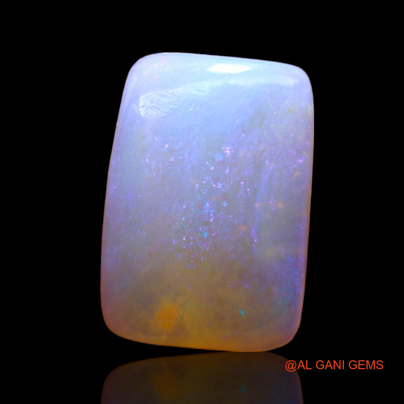 3.00 Cts Natural Australian Fire Opal Loose Gemstone Square Cabochon 12x8x3 mm AD-753