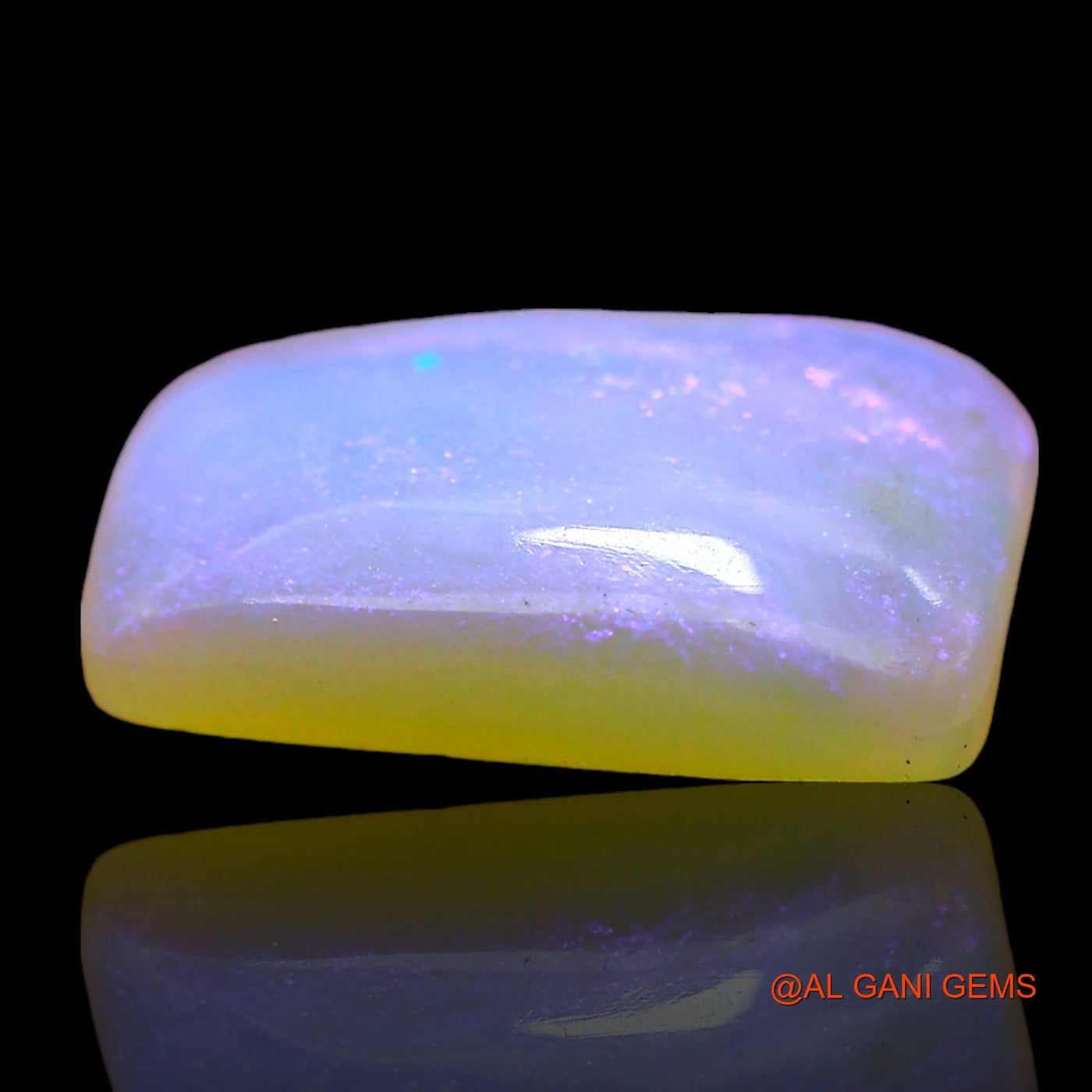 3.00 Cts Natural Australian Fire Opal Loose Gemstone Square Cabochon 12x8x3 mm AD-753