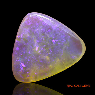 Natural Untreated Fire Opal Loose Gemstone Trillion Cabochon From Australia 2.00 Cts 12x10x3 mm AD-754