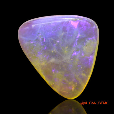 Natural Untreated Fire Opal Loose Gemstone Trillion Cabochon From Australia 2.00 Cts 12x10x3 mm AD-754