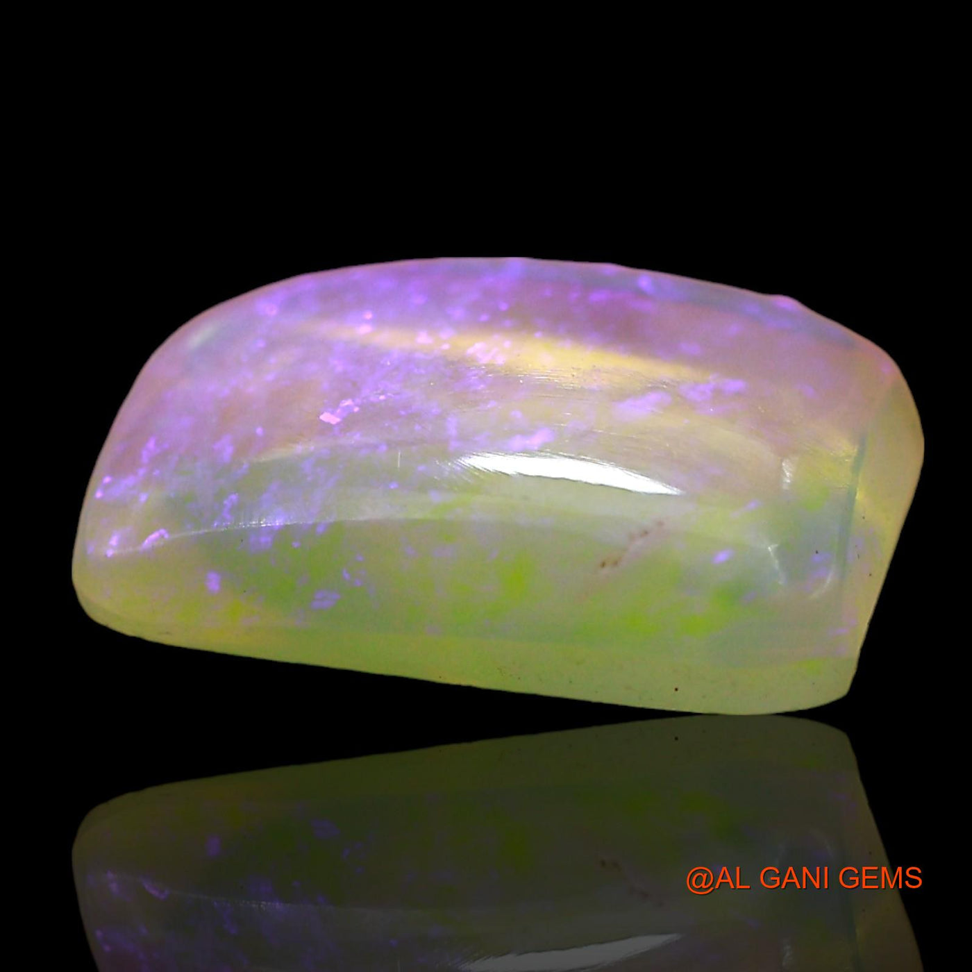 3.00 Cts Natural Australian Fire Opal Loose Gemstone Square Cabochon 12x8x3 mm AD-755