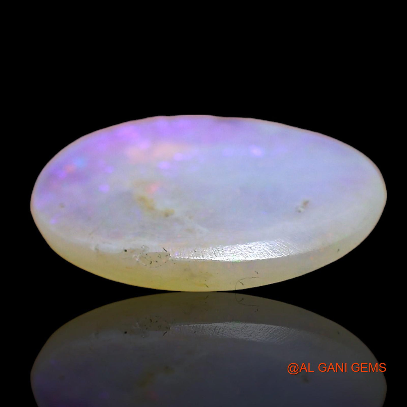 Natural Fire Opal Gemstone 2.00 Cts Loose Oval Cabochon From Australia 14x10x2 mm AD-756